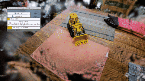 Real-time Gaussian Splatting viewer demonstration